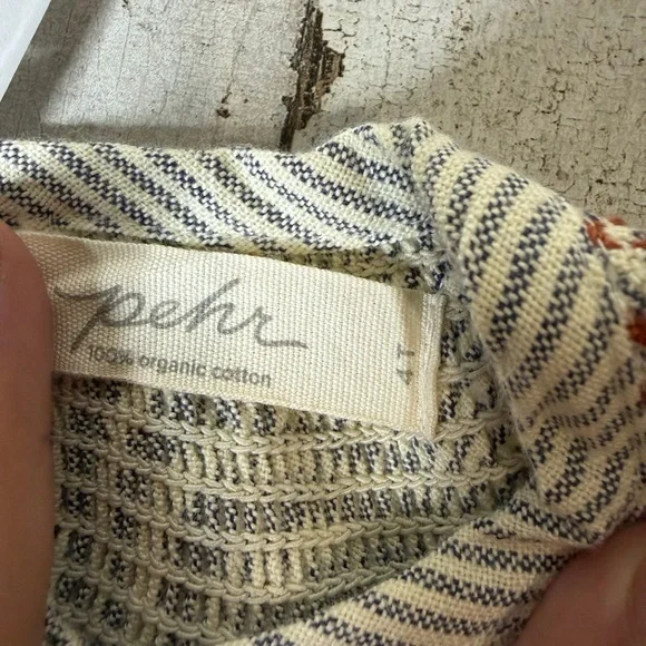 Pehr Girls Striped Long Sleeve Smocked Dress - Picture 3 of 5